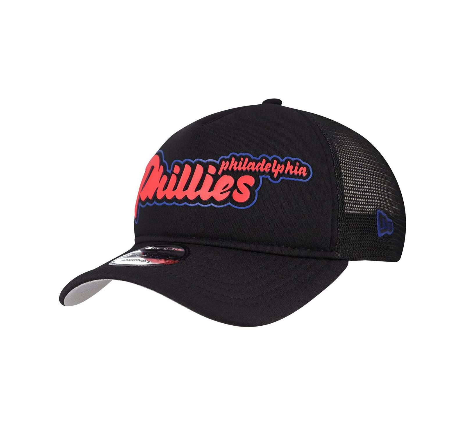 New Era Мужская кепка 9FORTY Retro Bold A-Frame Trucker, Philadelphia Phillies, черная