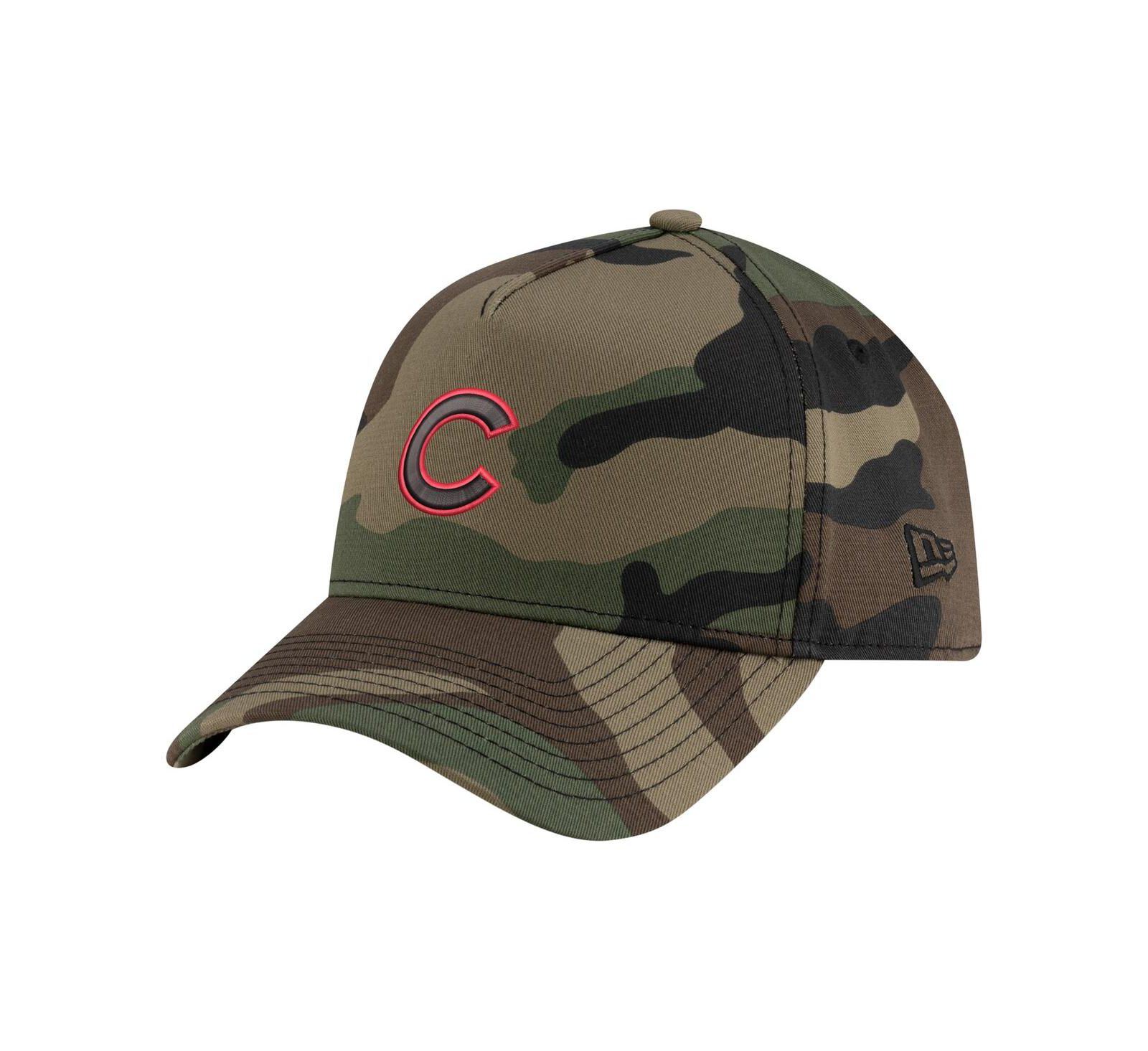 Мужская кепка New Era Camo Chicago Cubs Woodland Team Pop 9FORTY A-Frame Adjustable