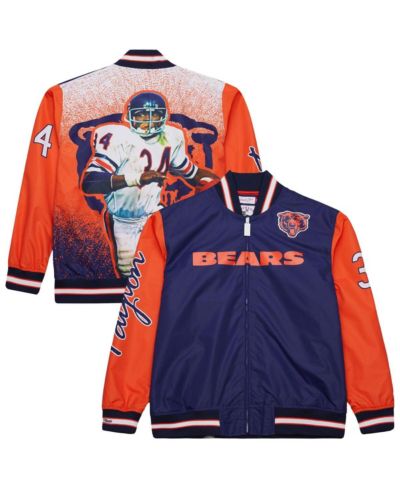 Мужская атласная куртка Mitchell & Ness Walter Payton Chicago Bears Graphic Full-Zip