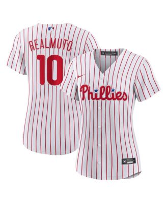 Женская реплика домашней джерси Nike Philadelphia Phillies белого цвета J.T. Realmuto