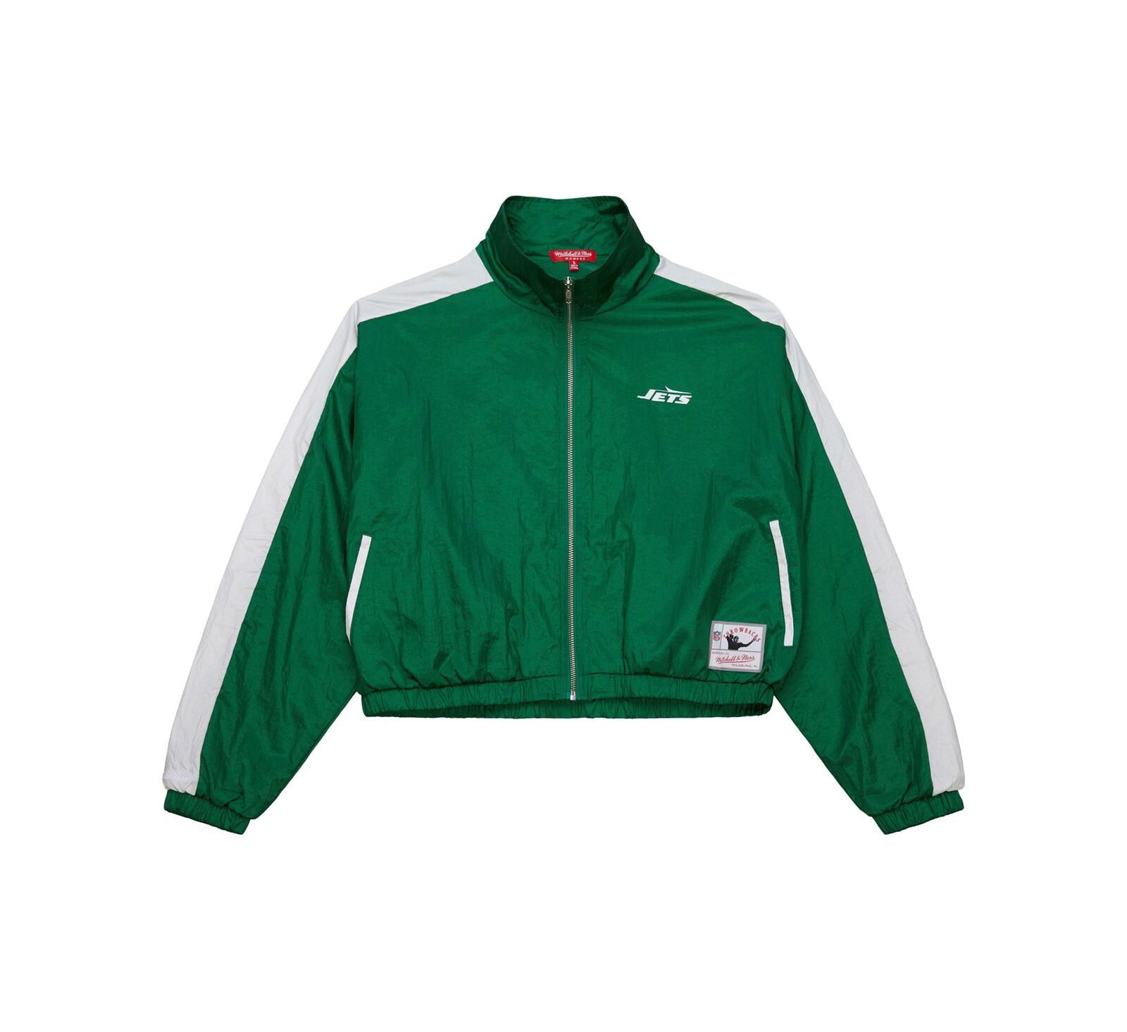 Mitchell & Ness Женская куртка Nike New York Jets Nylon Cropped Full-Zip