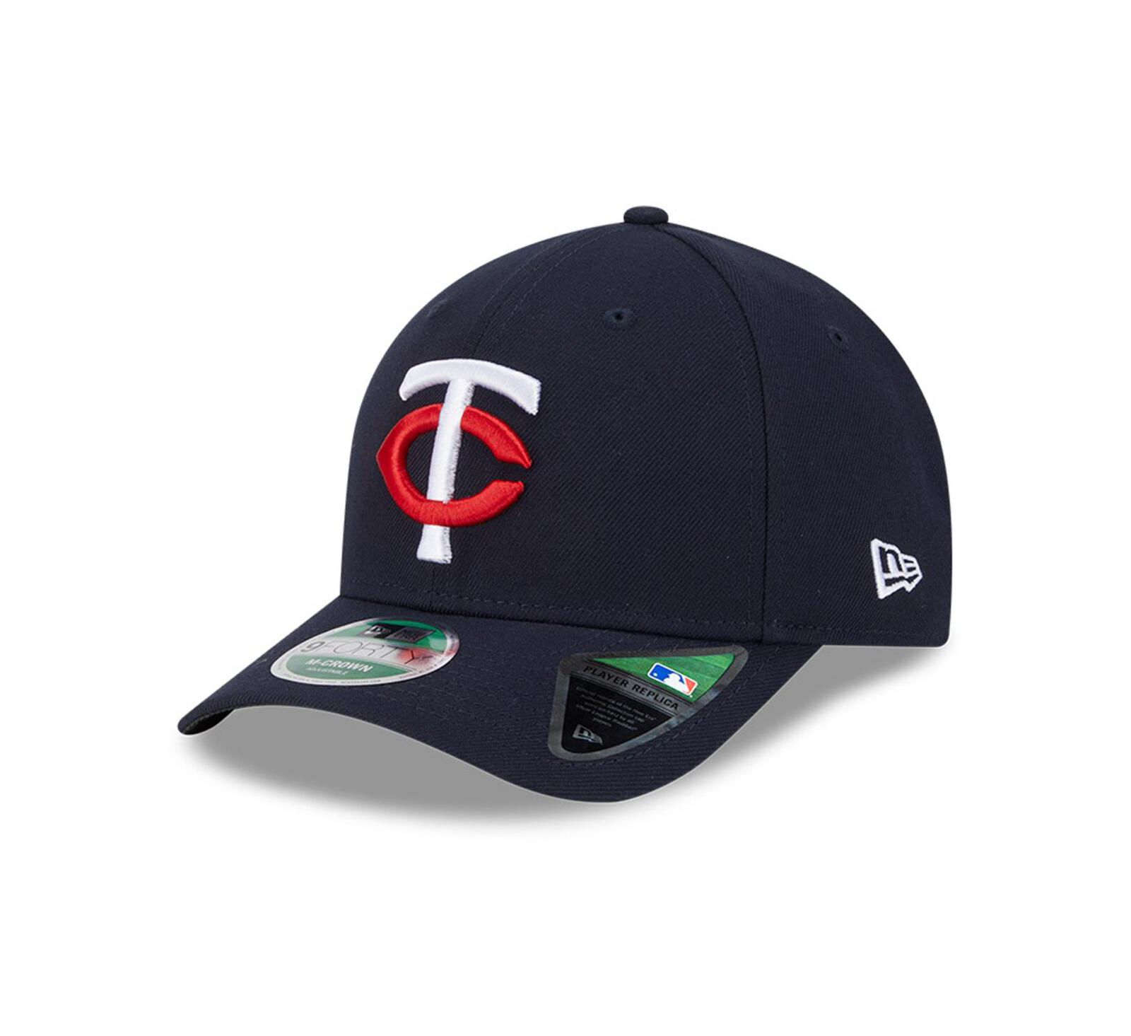 Мужская кепка New Era Navy Minnesota Twins Player Replica 9FORTY