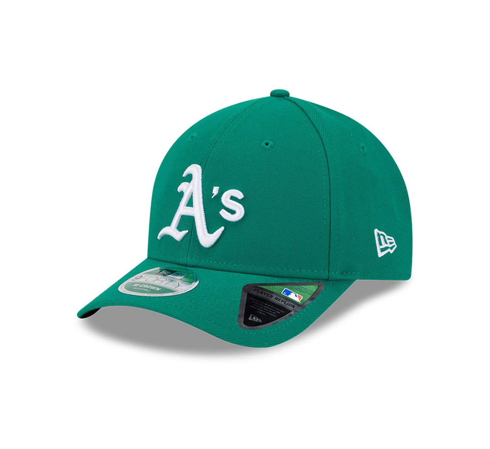 Мужская кепка New Era Athletics Player Replica 9FORTY, Kelly Green