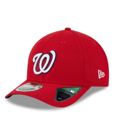 New Era Men's Red Washington Nationals Player Replica 9FORTY Adjustable Hat