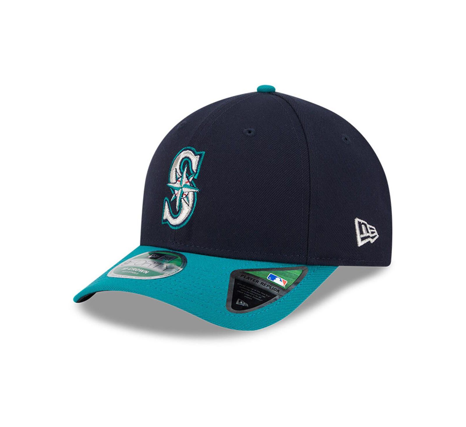 Мужская кепка New Era Seattle Mariners Player Replica 9FORTY регулируемая