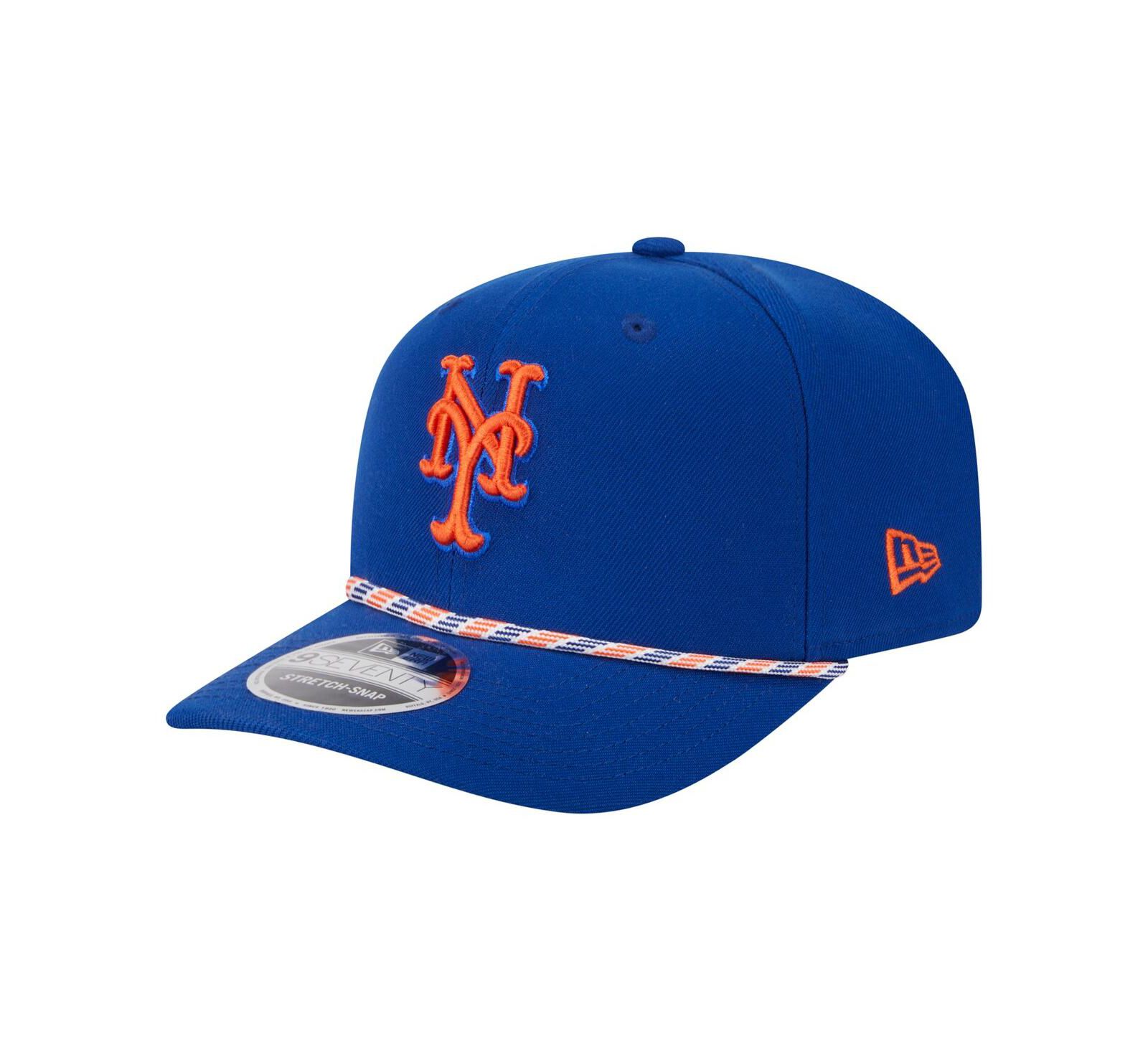 Мужская кепка New Era Royal New York Mets Multi-Rope 9SEVENTY Stretch-Snap