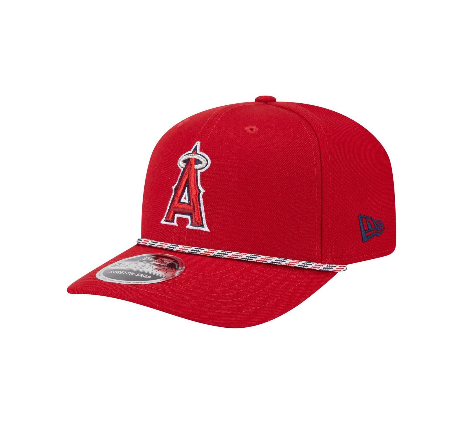 New Era Мужская красная кепка Los Angeles Angels Multi-Rope 9SEVENTY Stretch-Snap Hat