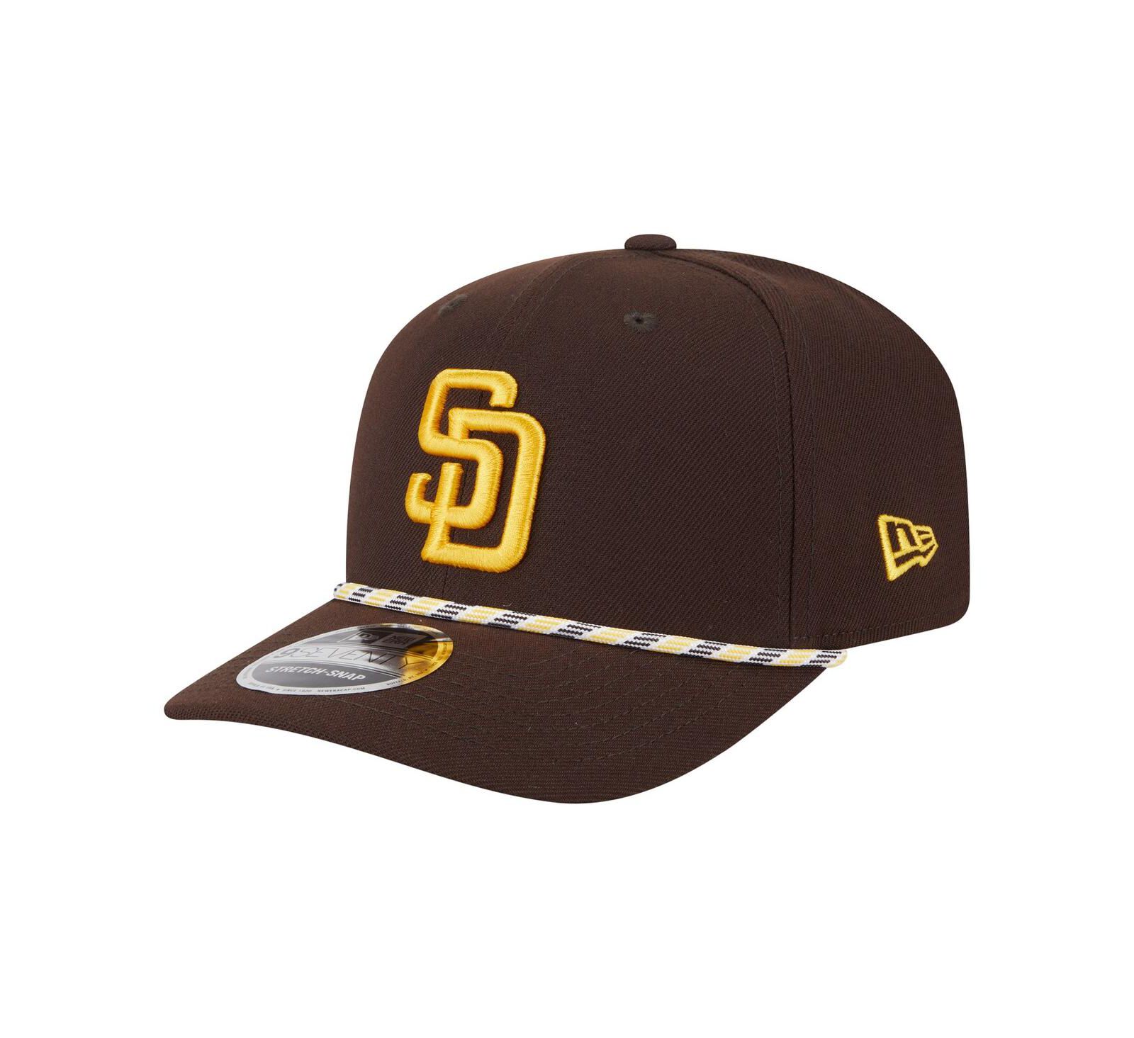 New Era Men's Brown San Diego Padres Multi-Rope 9SEVENTY Stretch-Snap Hat