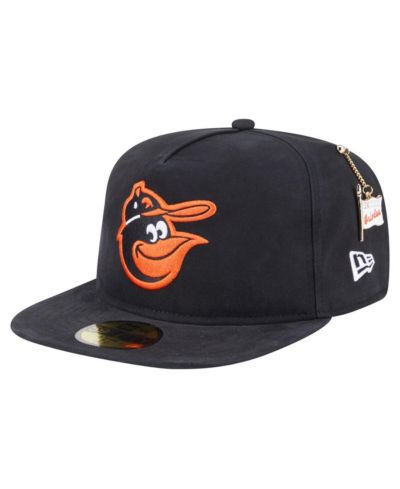 New Era мужская кепка 59FIFTY A-Frame с флагом чемпионата Baltimore Orioles, черная