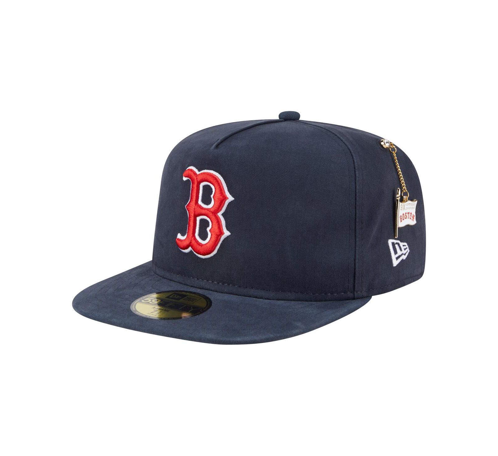 Кепка New Era Men's Navy Boston Red Sox Championship 59FIFTY Fitted Hat