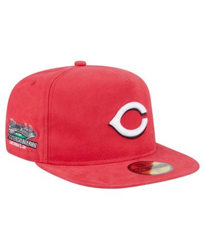 Мужская бейсболка New Era Cincinnati Reds Championship Side Flag A-Frame 59FIFTY Fitted Hat