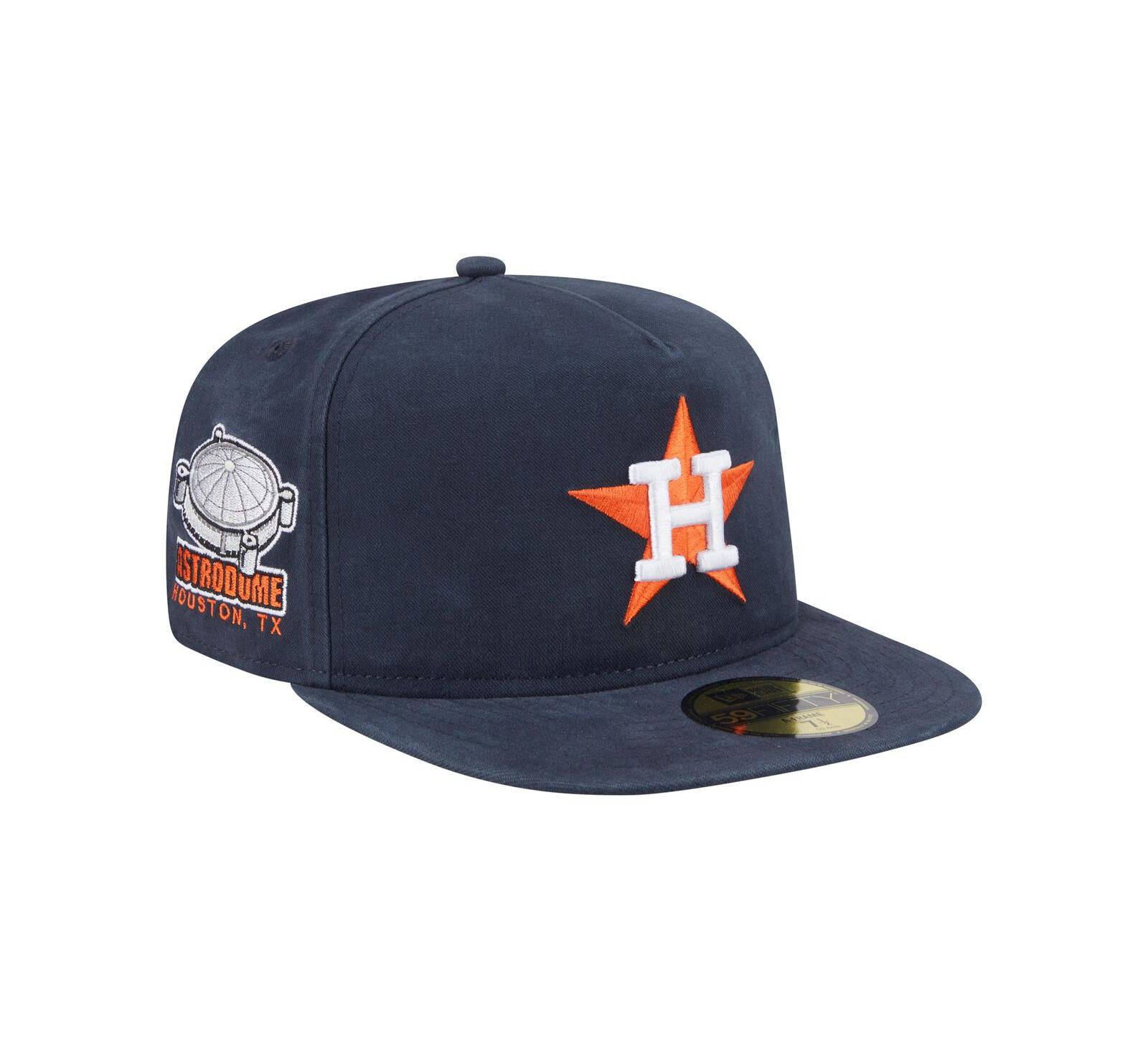 New Era Мужская Navy Houston Astros Championship Side Flag A-Frame 59FIFTY Fitted Hat