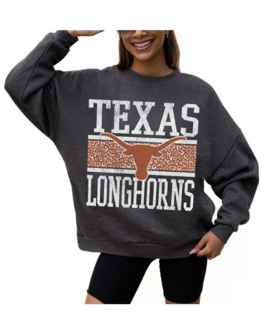 Gameday Couture Women's Charcoal Texas Longhorns Premium Fleece Pullover Sweatshirt