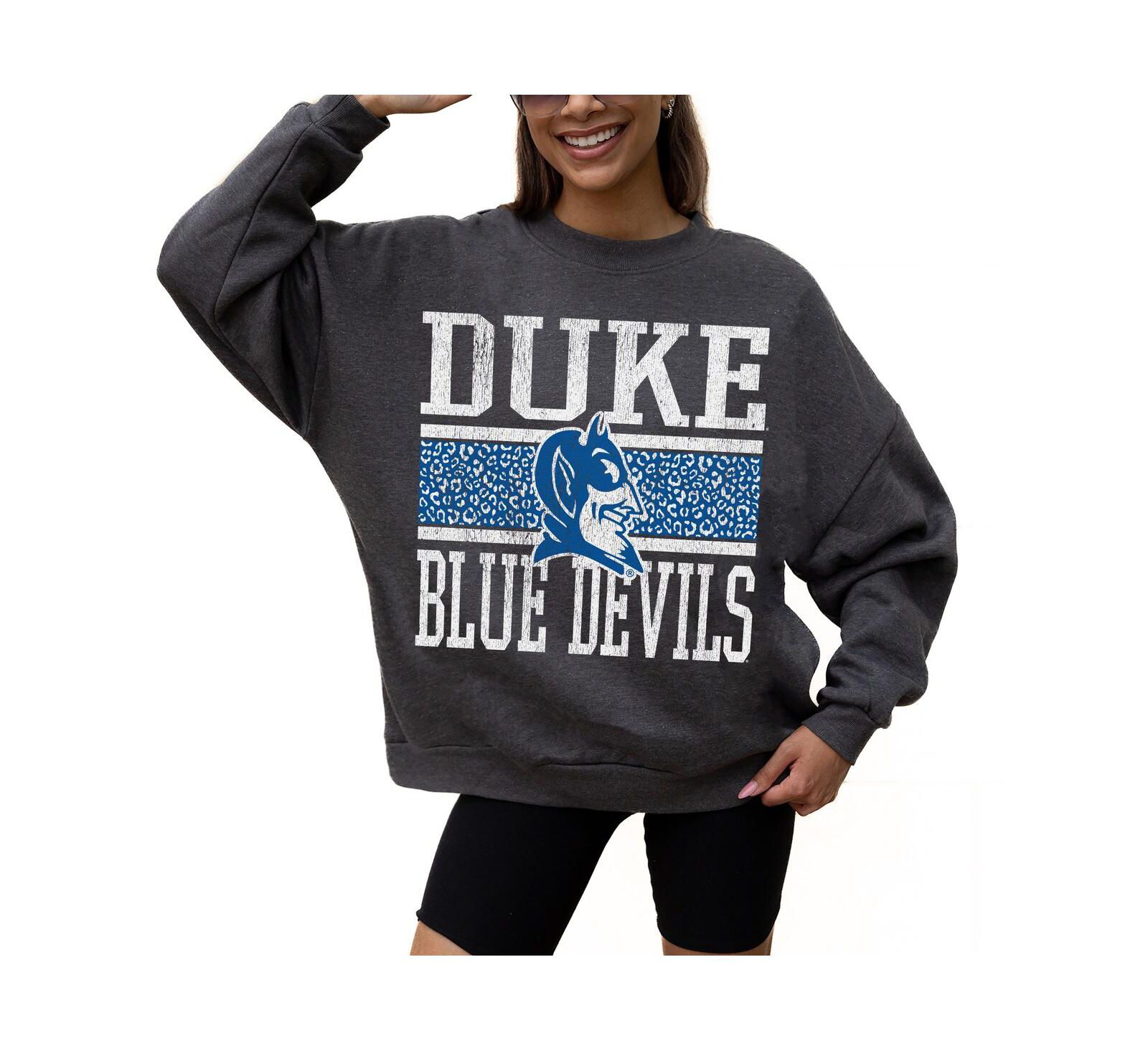 Gameday Couture Women's Charcoal Duke Blue Devils Premium Fleece Pullover Sweatshirt