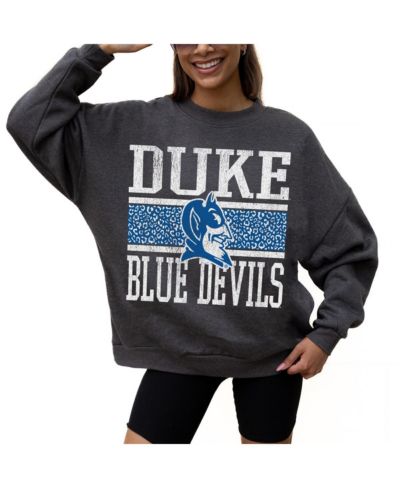 Gameday Couture Women's Charcoal Duke Blue Devils Premium Fleece Pullover Sweatshirt