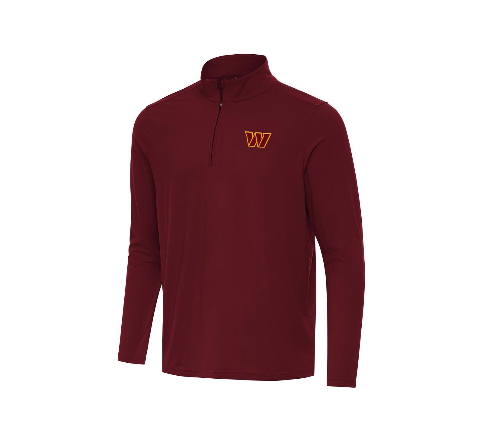 Мужской бордовый джемпер Antigua Washington Commanders Intent Quarter-Zip