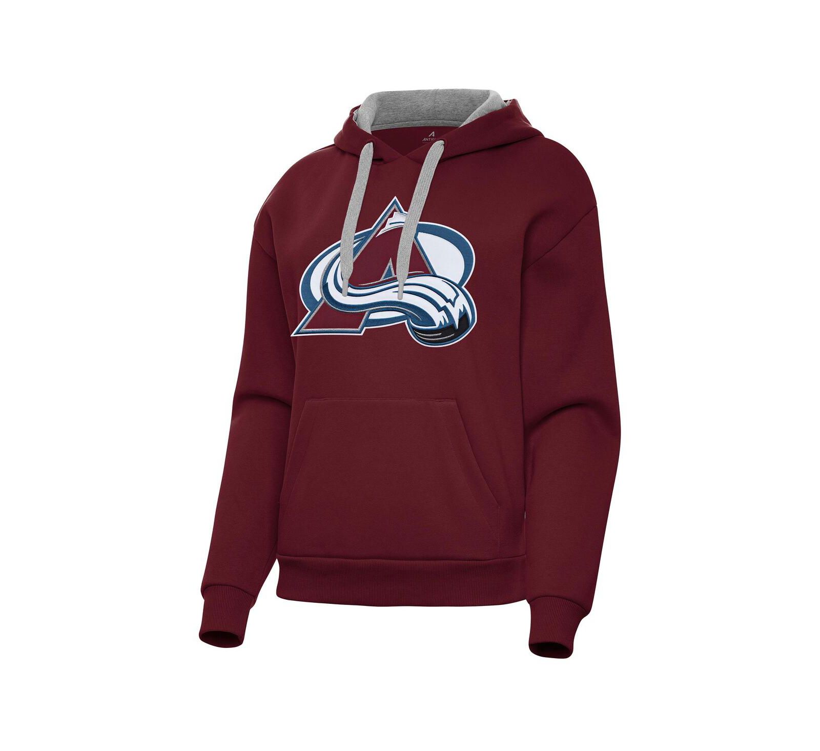Женская толстовка-худи Antigua Burgundy Colorado Avalanche Victory Pullover