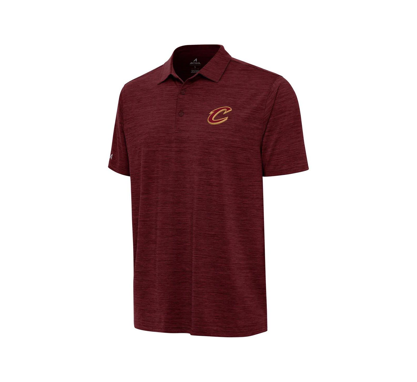 Antigua Men's Heather Wine Cleveland Cavaliers Layout Polo Shirt