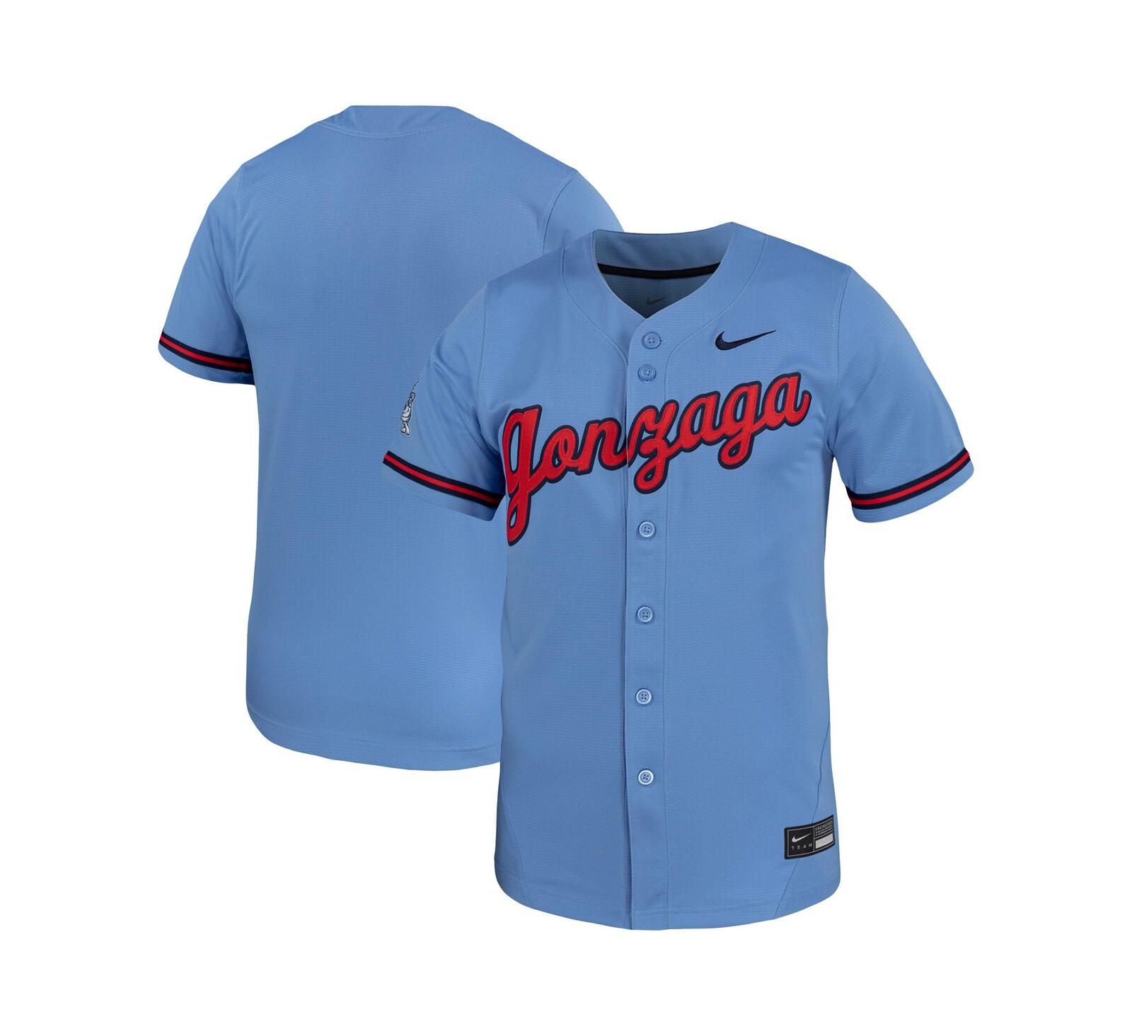 Nike Men's Light Blue Gonzaga Bulldogs Replica Baseball Jersey