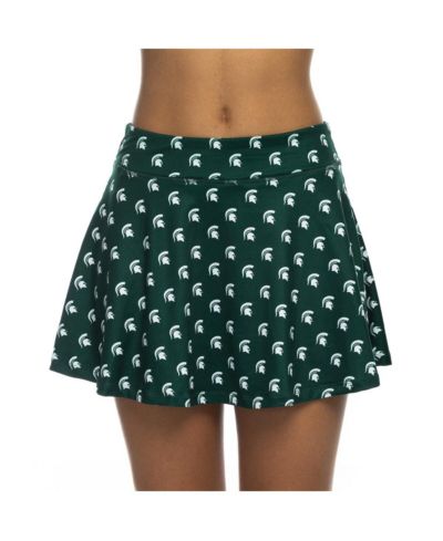 ZooZatz женская юбка-шорты Michigan State Spartans Green Flowy Skort