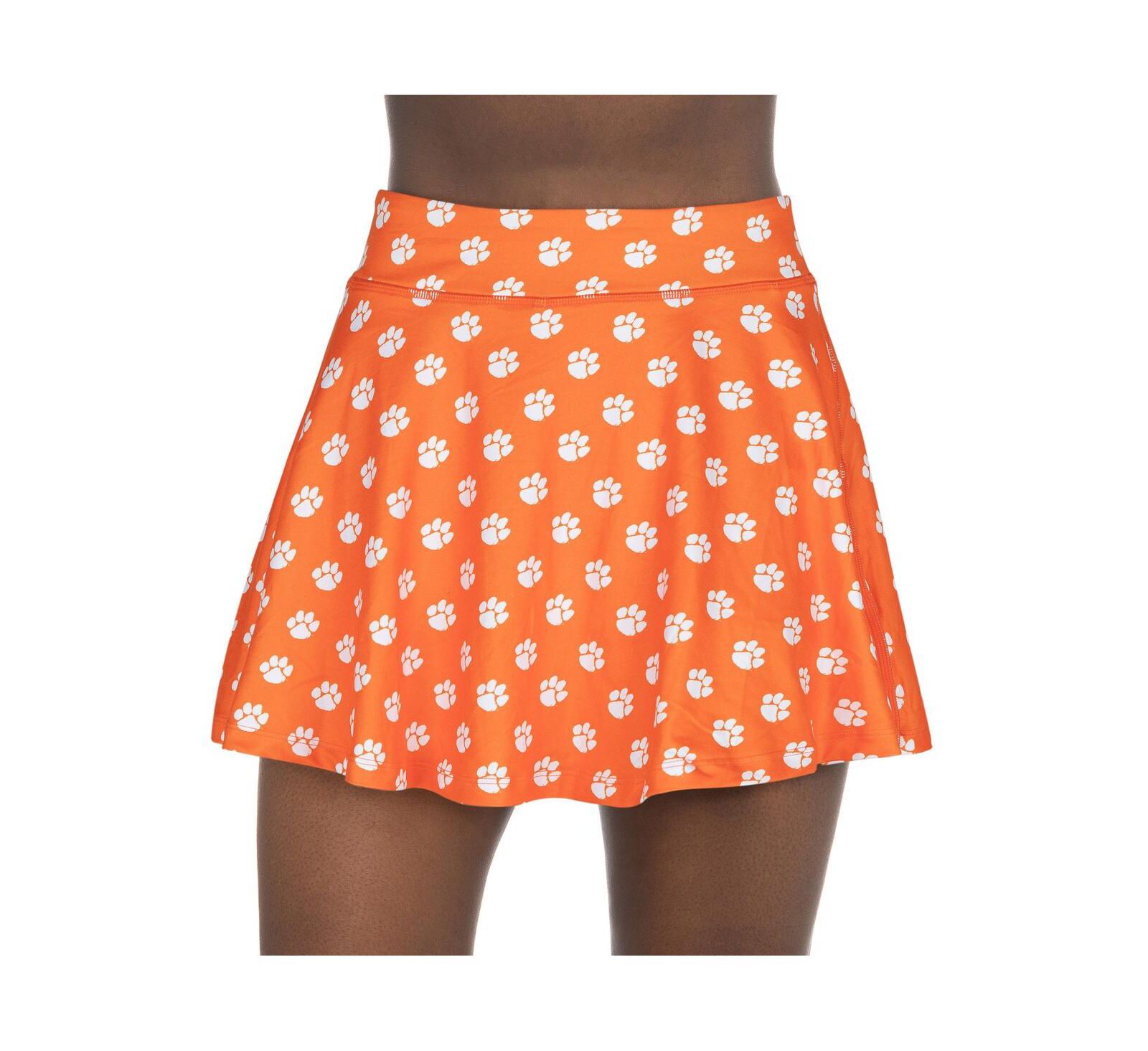 Женские шорты-юбка ZooZatz Clemson Tigers Orange Flowy Skort
