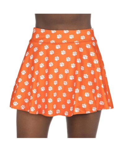 Женские шорты-юбка ZooZatz Clemson Tigers Orange Flowy Skort
