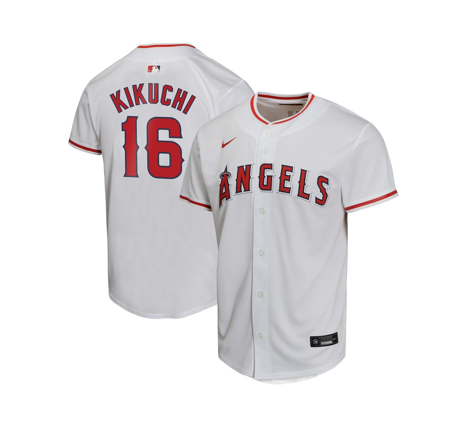 Детская джерси Nike Yusei Kikuchi White Los Angeles Angels Home Game Player
