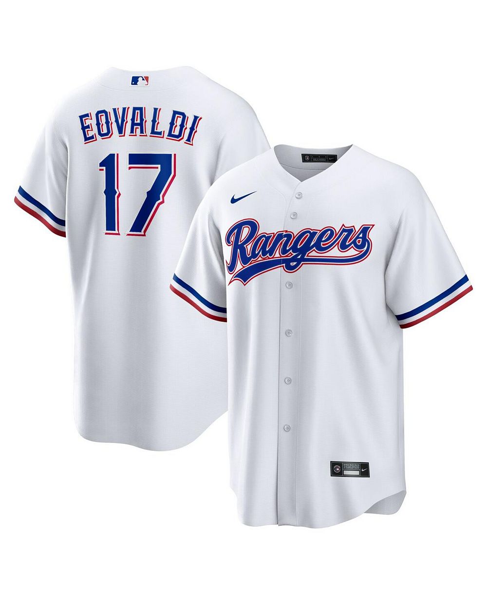Nike Мужская джерси Nike Nathan Eovaldi White Texas Rangers Home Replica