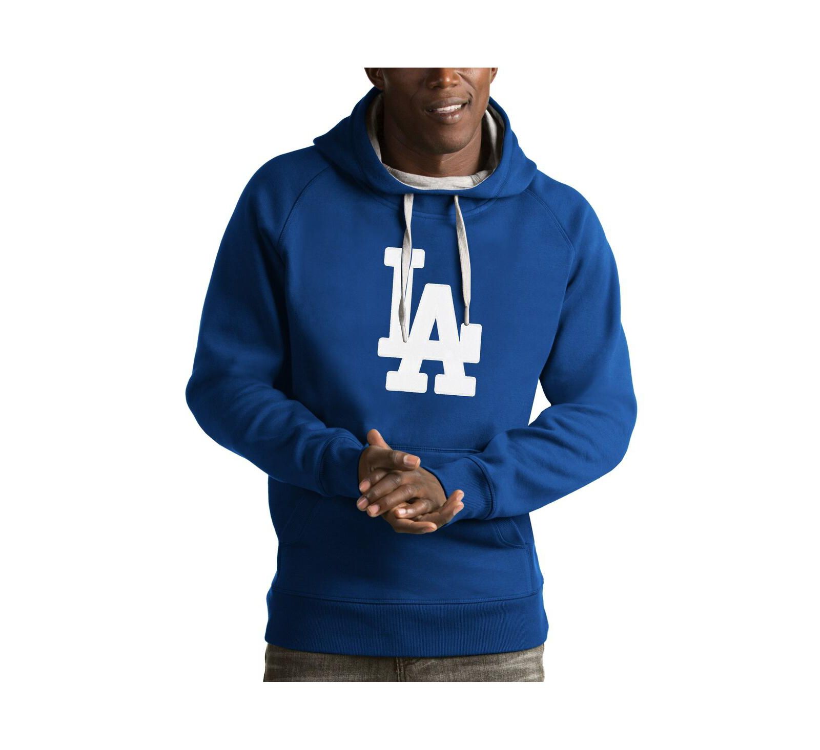 Мужское худи Antigua Men's Royal Los Angeles Dodgers Victory Pullover Hoodie