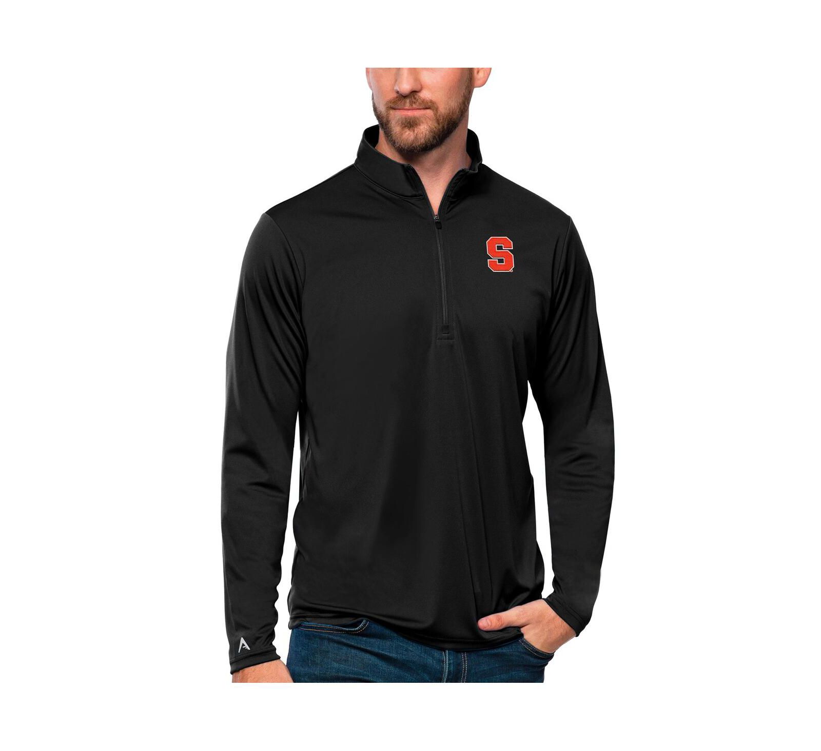 Antigua Мужской свитшот Quarter-Zip Syracuse Orange Black