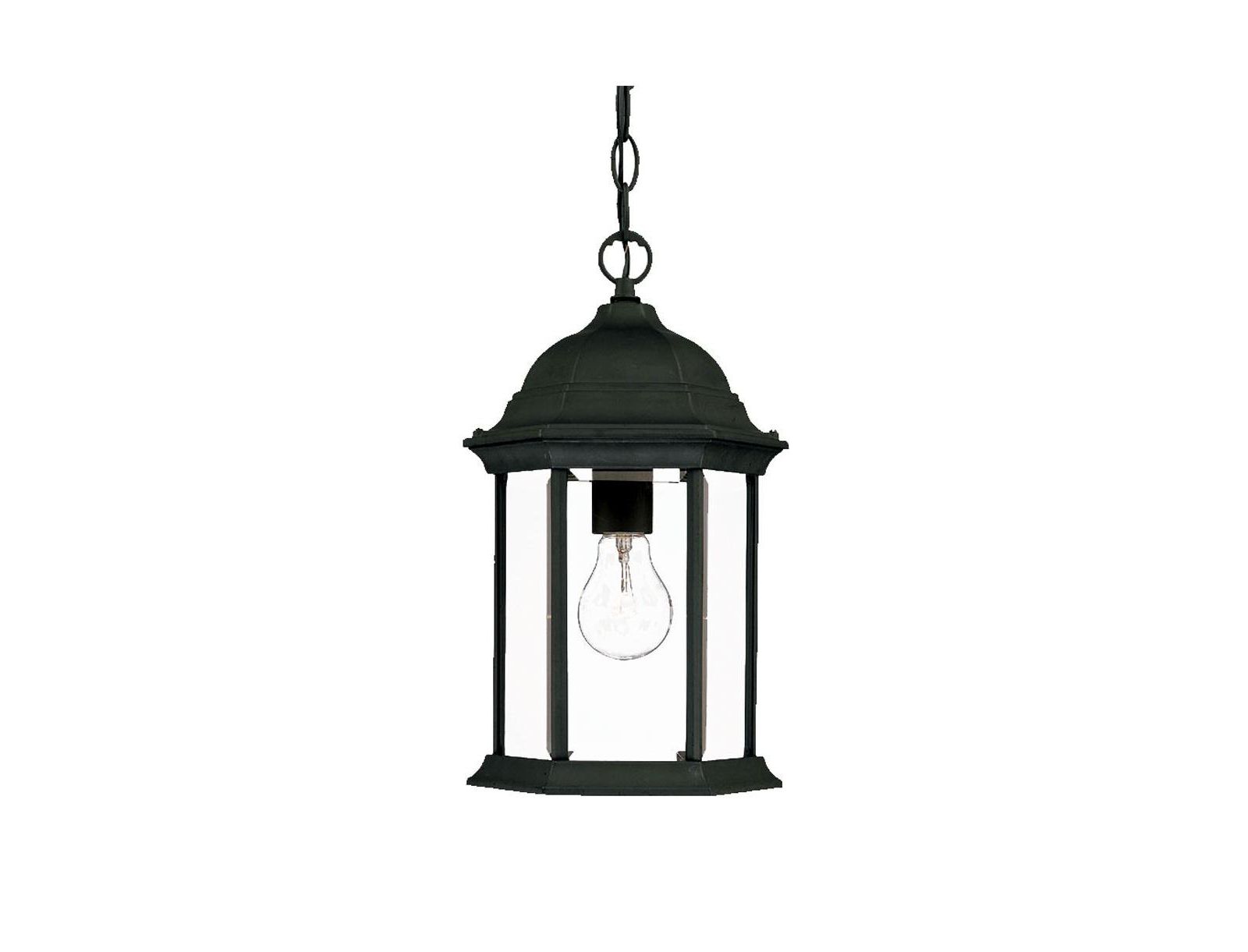 Slickblue Hanging Glass Lantern Light Classic Pendant for Home & Garden Decor