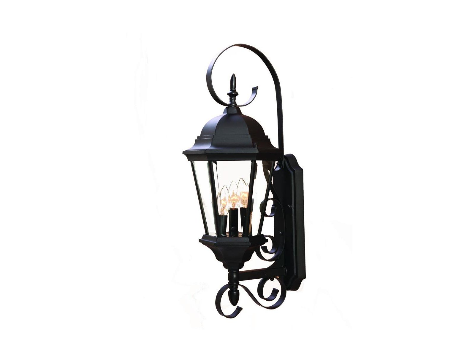 Slickblue Three Light Swing Arm Lantern Wall Light