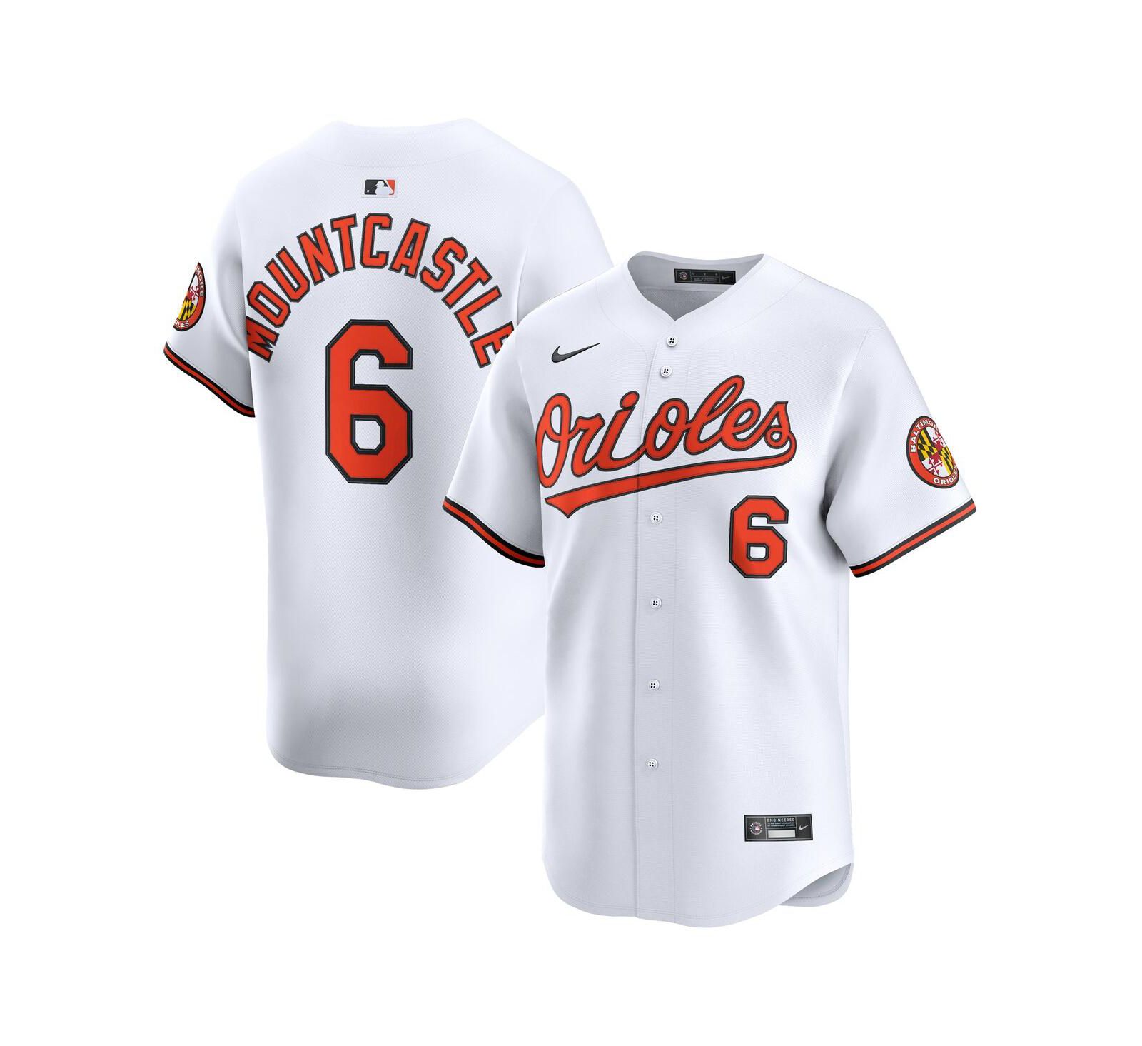 Мужская джерси Nike Ryan Mountcastle White Baltimore Orioles Alternate Limited Player