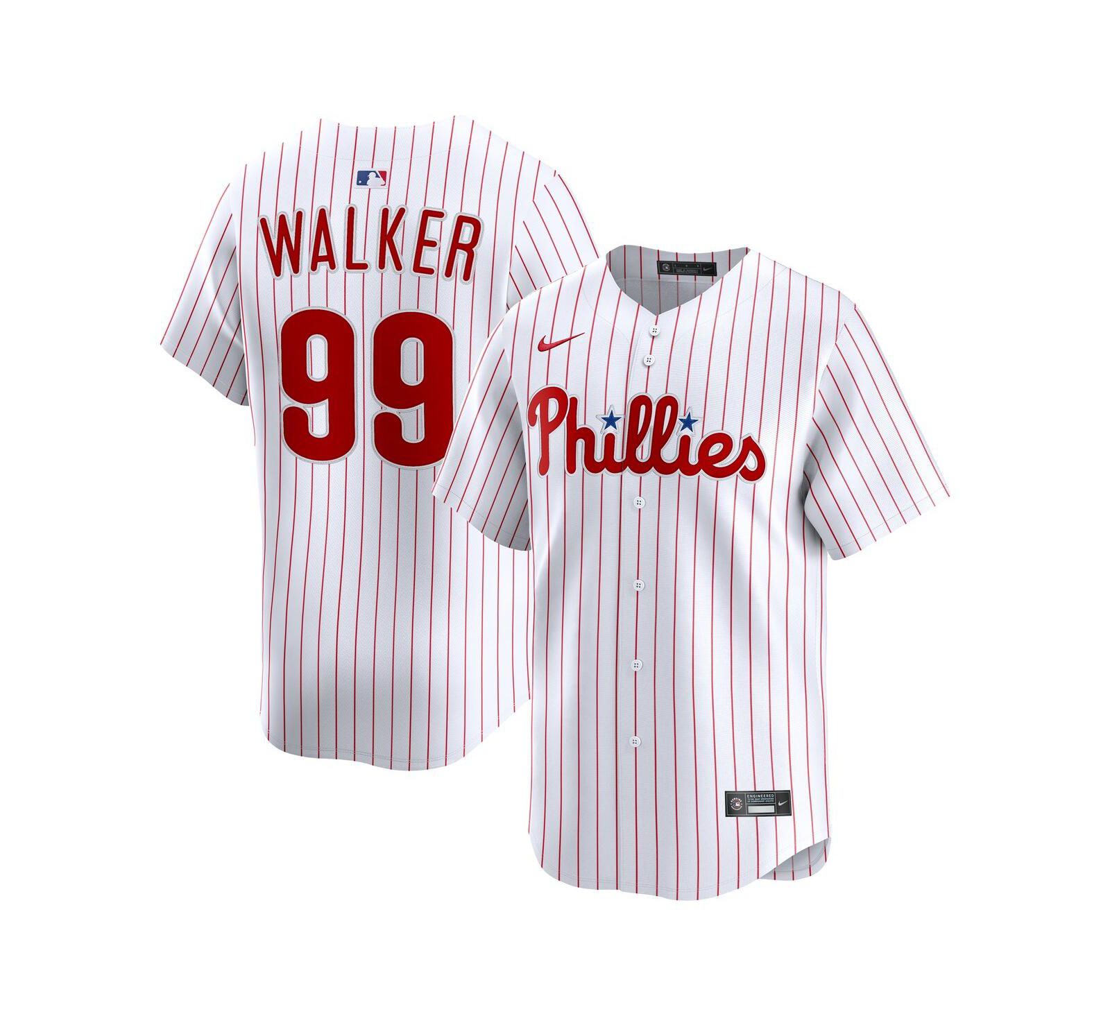 Nike Мужская джерси Taijuan Walker, Philadelphia Phillies, белая