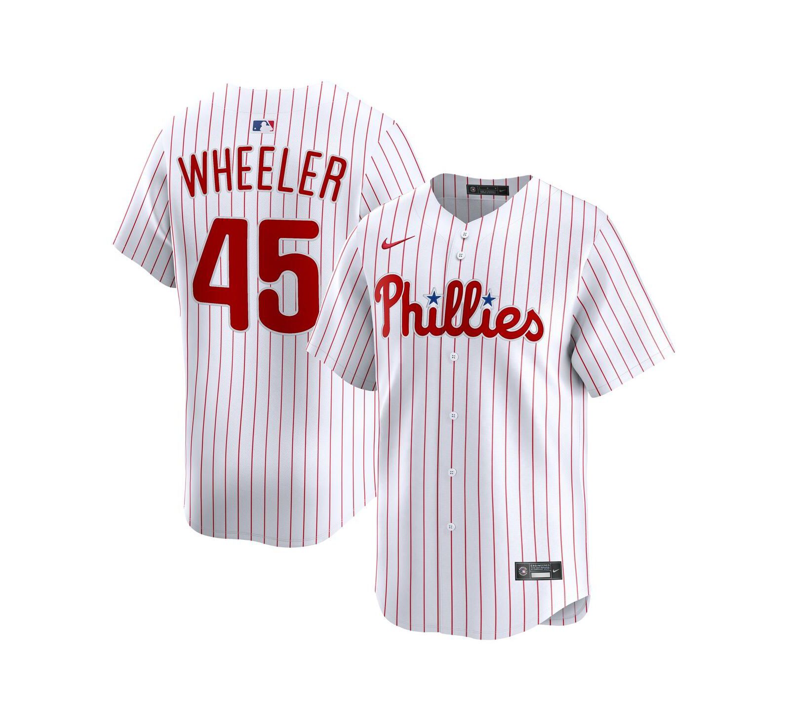 Джерси Nike Men's Zack Wheeler White Philadelphia Phillies Home Limited Player
