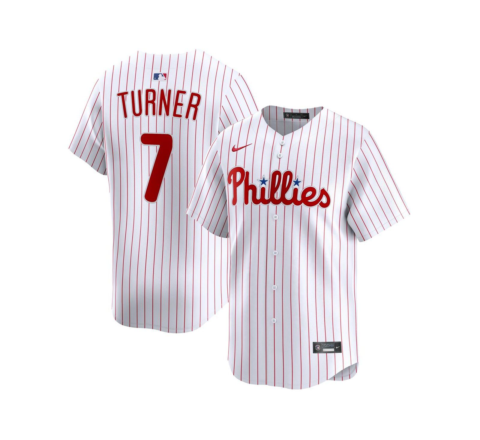 Nike Men's Trea Turner White Philadelphia Phillies Home Limited Player Jersey