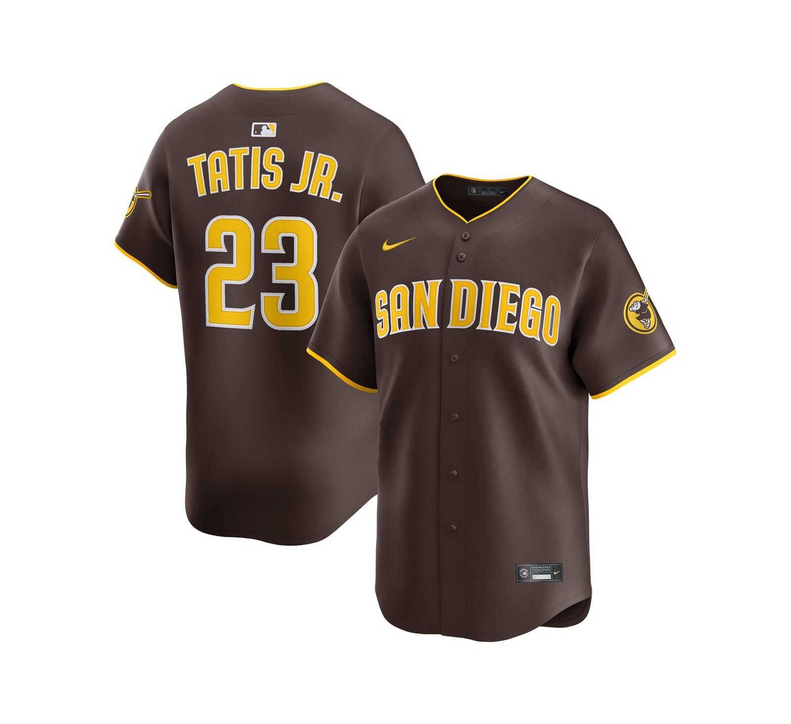 Nike Men's Fernando Tatis Jr. Brown San Diego Padres Alternate Limited Player Jersey