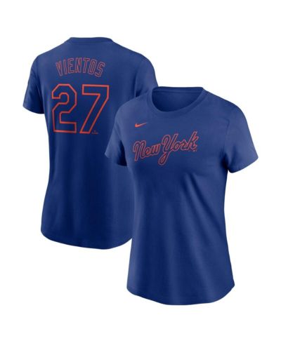 Nike Женская футболка Mark Vientos Royal New York Mets Fuse Name & Number