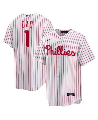 Мужская джерси Nike White Philadelphia Phillies 1 Dad Home Replica