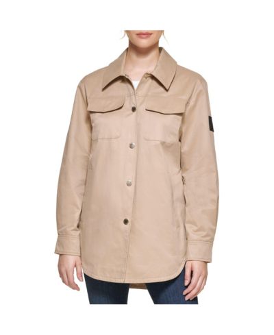 KARL LAGERFELD PARIS Women's Oversized Shirt Jacket