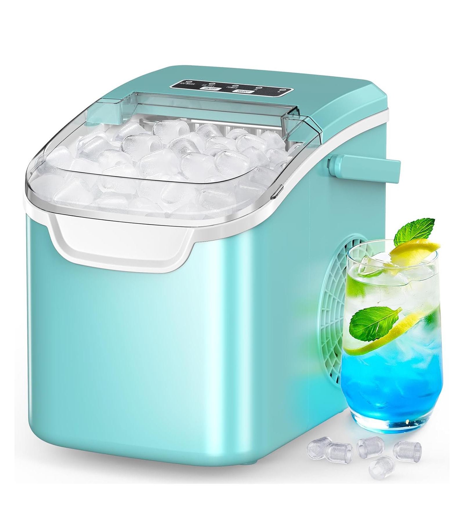 COWSAR Countertop Ice Maker, 8 Ice Cubes in 6 Minutes