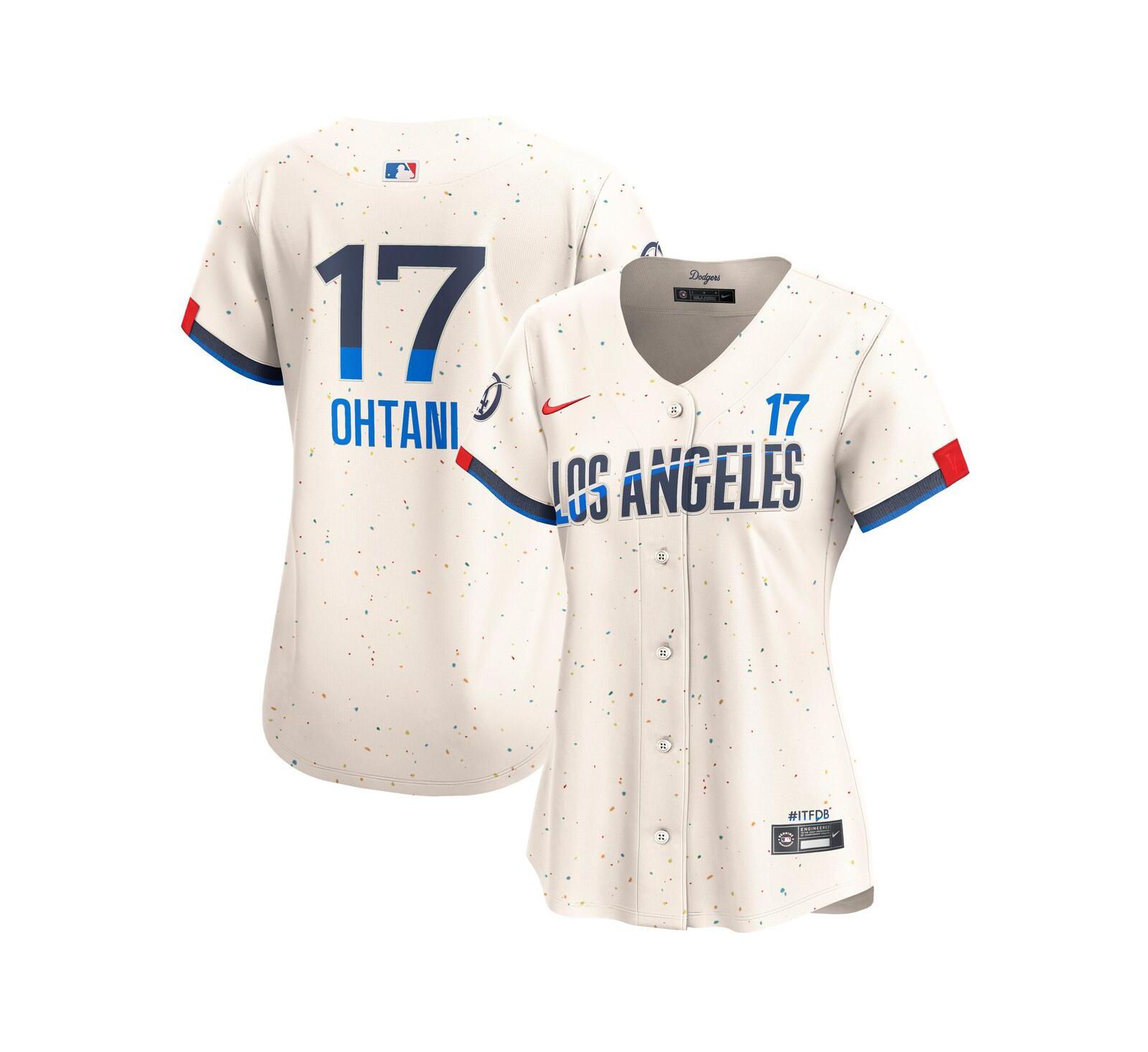 Женская джерси Nike Shohei Ohtani Cream Los Angeles Dodgers City Connect Limited Player