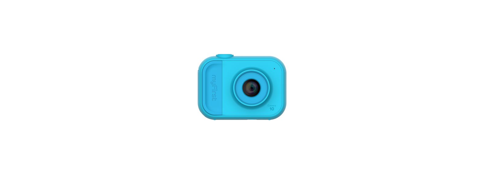Цифровая мини-камера myFirst Camera 10 - Digital Mini Camera for Kids Ages 3-12, 1080P Video, 5MP Photos, Timer Mode, Fun Frames, Webcam, Tripod Adapter, Neck Lanyard & Memory Card (Blue)