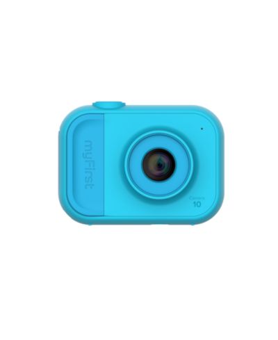 Цифровая мини-камера myFirst Camera 10 - Digital Mini Camera for Kids Ages 3-12, 1080P Video, 5MP Photos, Timer Mode, Fun Frames, Webcam, Tripod Adapter, Neck Lanyard & Memory Card (Blue)