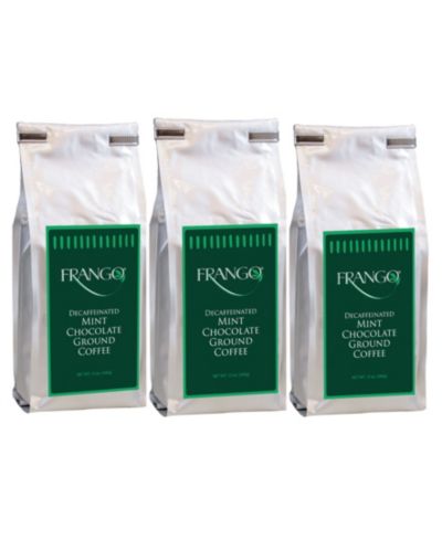 Frango Chocolates Decaf Chocolate Mint 12 oz Ground Coffee, 3 Pack