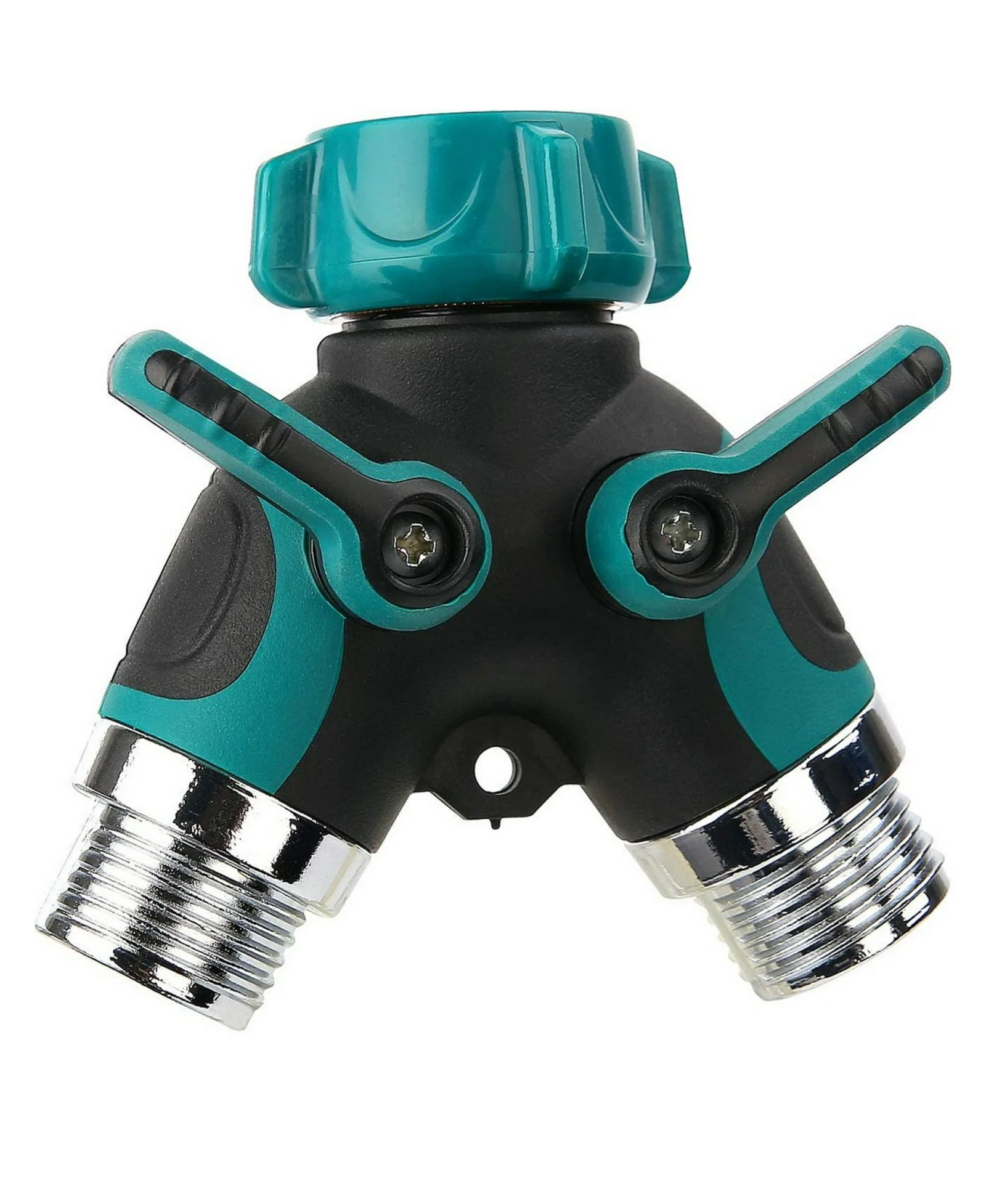 Cowin 2-Way Hose Splitter with Shut-Off Valve for Faucets