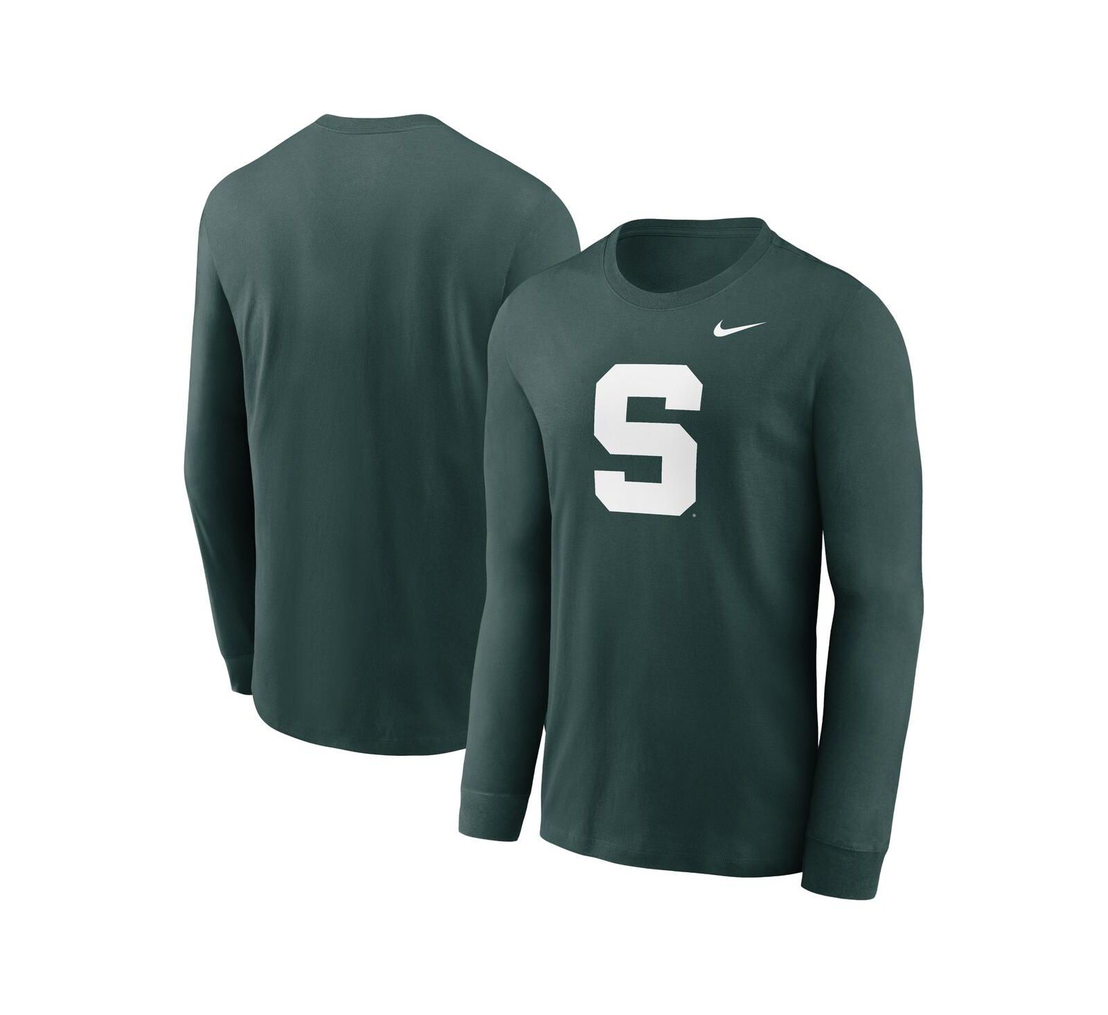 Nike Men's Green Michigan State Spartans Alternate Logo Long Sleeve T-Shirt