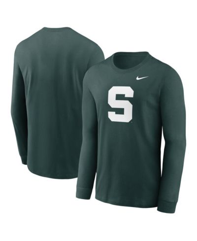 Nike Men's Green Michigan State Spartans Alternate Logo Long Sleeve T-Shirt