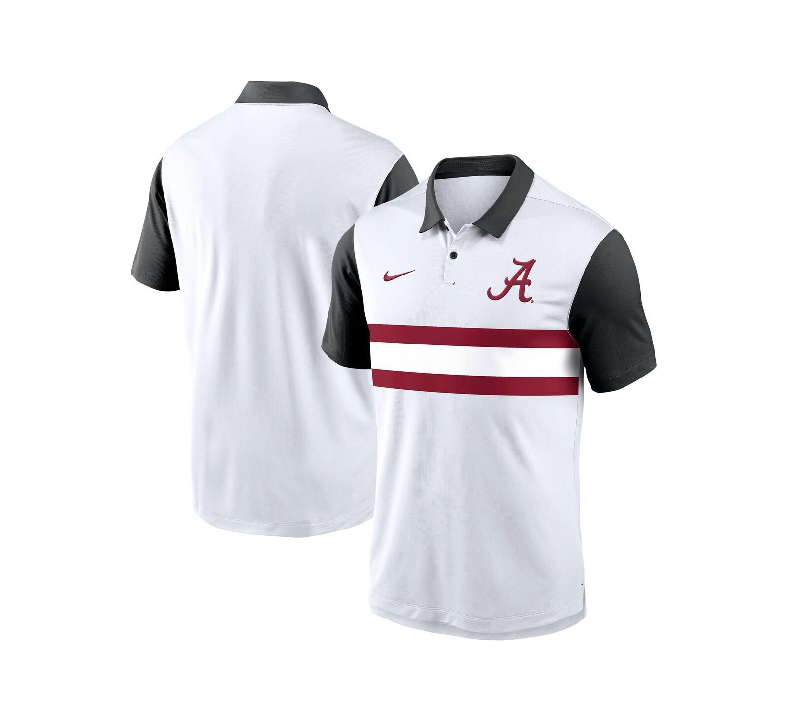 Nike Men's White Alabama Crimson Tide Vapor Performance Polo Shirt