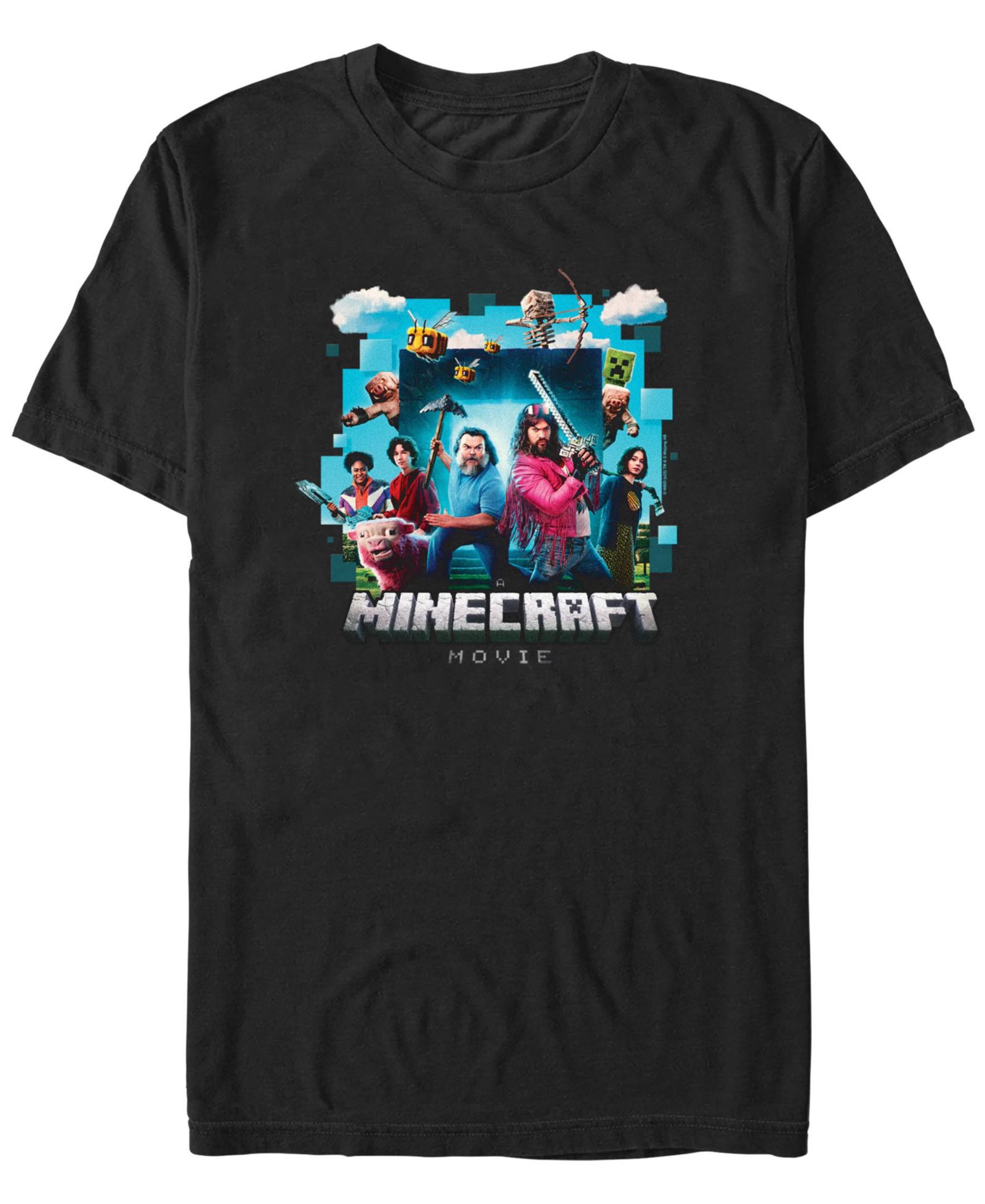 Fifth Sun Мужская футболка Minecraft Movie Adventure Gang, короткий рукав